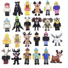 24PC 99 Nights in The Forest Action Figure Toys, 1.8-2.7 Inch Deer Monster Owl Ram Figures, Brainrot Toys Valentines Day Gifts for Kids Birthday Party Favors Decorations in Kuwait