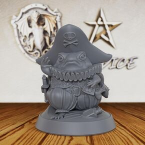 Amphibious Swashbuckler for RPG Adventures - 28mm Unpainted Fantasy Pirate Captain Miniature - Frog Model Billy Quacks for DND & Tabletop Games-AS193 in Saudi Arabia