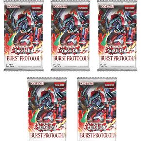 حزمة معززة من Yugioh Burst Protocol، 5 عبوات بأكمام ألتيما، لعبة بطاقات التداول in Kuwait