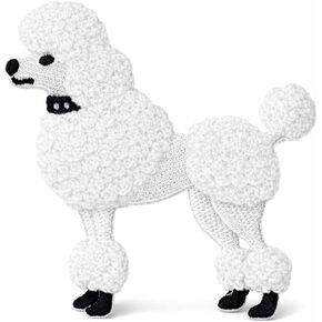 Poodle Iron On Patch - رقعة مطرزة للكلاب بتصميم لطيف وأنيق للسترات وحقائب الظهر والجينز والقبعات in Kuwait