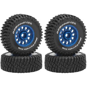 1/16 RC Car Tires and Wheels, daitoku 12mm Hex RC Truck Tires for 1/14 1/16 ARRMA Mojave GROM 223S 4x4 RTR MJX 14211 JJRC Q130c HBX 3100 - (Blue) in Saudi Arabia