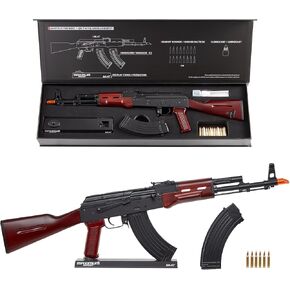 مجموعة نماذج AKM المصغرة من MASSIMO PRECISION بمقياس 1:1.67 - مجموعة نماذج معدنية مصبوبة بدون وظيفة إطلاق النار للبالغين والأطفال - هدية لعشاق النماذج وهواة جمع الزخارف (Wood-A) in Kuwait