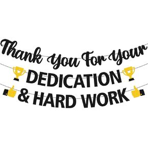 Thank You For Your Dedication and Hard Work Banner for Employee Appreciation Day, Retirement Parties, Teacher & Nurse Recognition, Team Celebrations, Volunteer & Graduation Events in Kuwait