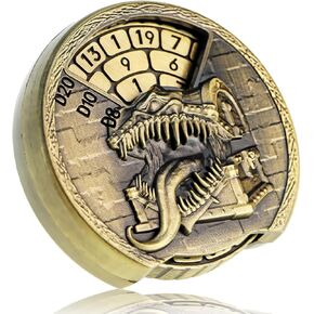 Mazeran DND 7 في 1 لعبة الروليت المعدنية للنرد، بكرة نردات الصدر الدوارة مع صندوق هدايا ذهبي مختوم وحقيبة تخزين للعب الأدوار في لعبة الزنزانات التنين in Kuwait