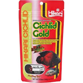 حبيبات Hikari® Cichlid Gold™ العائمة للحيوانات الأليفة، متوسطة، 3.5 أونصة (100 جم) in Saudi Arabia