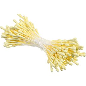 420 قطعة من أسدية الزهور للحرف اليدوية، 3 مم لصناعة الزهور، سداة لؤلؤ مزدوجة الرأس لتزيين بطاقات الزفاف بنفسك وتزيين سجل القصاصات in Kuwait