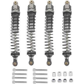 مجموعة صدمات الزاحف RC، مخمدات معدنية مملوءة بالزيت للصدمات المحورية SCX10 90046 AXI231017 TRX-4 D90 Wraith 1/10 مقياس ترقية الصدمات (رمادي، 110 مم) in Saudi Arabia