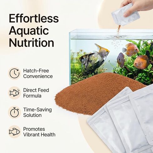 Sukh Hatch-Free Brine Shrimp Eggs for Aquarium Feeding – Decapsulated Artemia, 180–220μm High Protein Fry Size, Instant Use for Guppy Fish Food, Sea Monkey Food & Betta Diets in Saudi Arabia
