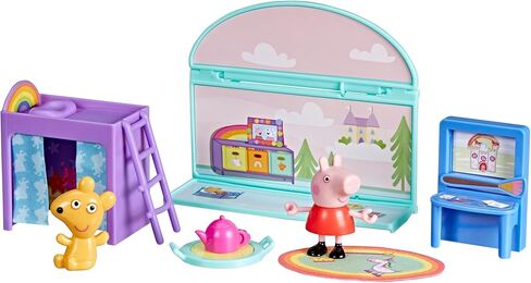 Peppa Pig Peppa's Bedroom Set with 1 Figure and 7 Accessories, Works with Peppa's Big Family House Playset, Preschool Toys for Girls and Boys 3+ in Saudi Arabia