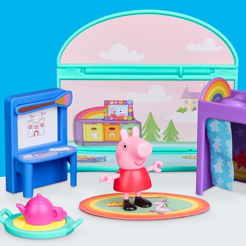 Peppa Pig Peppa's Bedroom Set with 1 Figure and 7 Accessories, Works with Peppa's Big Family House Playset, Preschool Toys for Girls and Boys 3+ in Saudi Arabia