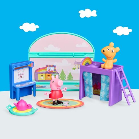 Peppa Pig Peppa's Bedroom Set with 1 Figure and 7 Accessories, Works with Peppa's Big Family House Playset, Preschool Toys for Girls and Boys 3+ in Saudi Arabia