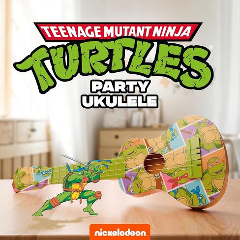 Lollipop TMNT Party Ukulele للأطفال - لعبة جيتار للأطفال الصغار للأعمار من 3 إلى 5 سنوات - أداة للمبتدئين مثالية للتعلم واللعب التظاهري والحفلات والمرح الموسيقي الإبداعي in Saudi Arabia