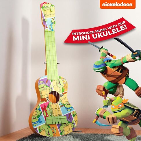 Lollipop TMNT Party Ukulele للأطفال - لعبة جيتار للأطفال الصغار للأعمار من 3 إلى 5 سنوات - أداة للمبتدئين مثالية للتعلم واللعب التظاهري والحفلات والمرح الموسيقي الإبداعي in Saudi Arabia