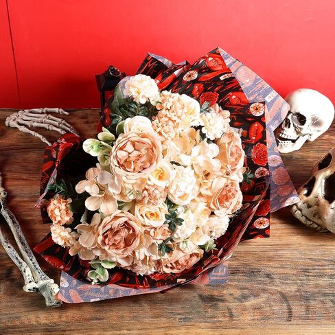 100 Sheets Bloody Bite Me Tissue Paper, Watercolor Valentine's Day Vampire Pattern Wrapping Paper for Wedding Gift Wrapping DIY Crafts Terrifying Party Supplies, 13.8 x 19.7 Inch in Saudi Arabia