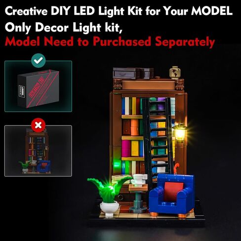 طقم إضاءة متوافق مع كتب Lego are My Passion 40698 - لا يوجد نموذج فقط، ملحقات إضاءة LED متوافقة مع Lego 40698 lit. الكتب تملأ المنزل in Saudi Arabia