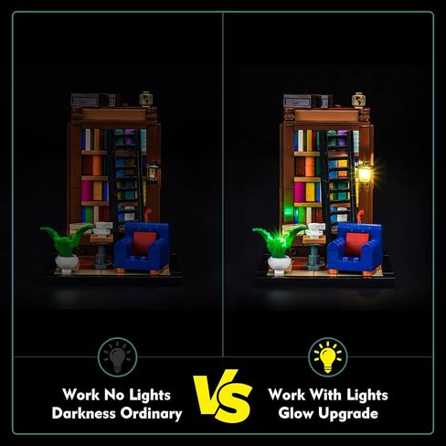 طقم إضاءة متوافق مع كتب Lego are My Passion 40698 - لا يوجد نموذج فقط، ملحقات إضاءة LED متوافقة مع Lego 40698 lit. الكتب تملأ المنزل in Saudi Arabia