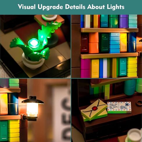 طقم إضاءة متوافق مع كتب Lego are My Passion 40698 - لا يوجد نموذج فقط، ملحقات إضاءة LED متوافقة مع Lego 40698 lit. الكتب تملأ المنزل in Saudi Arabia
