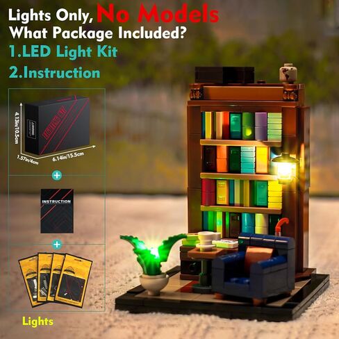 طقم إضاءة متوافق مع كتب Lego are My Passion 40698 - لا يوجد نموذج فقط، ملحقات إضاءة LED متوافقة مع Lego 40698 lit. الكتب تملأ المنزل in Saudi Arabia
