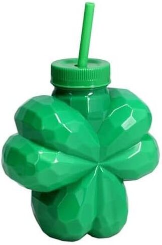Greenbrier Set of 3 St. Patrick's Day Novelty Cups with Lids and Straws in Saudi Arabia