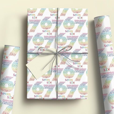 Altarho Funny 67 Birthday Wrapping Paper Roll, SIX SEVEN Design for Women Men Couple Teens Kids Adults, Holiday Party,Total 28.5sq.ft in Saudi Arabia