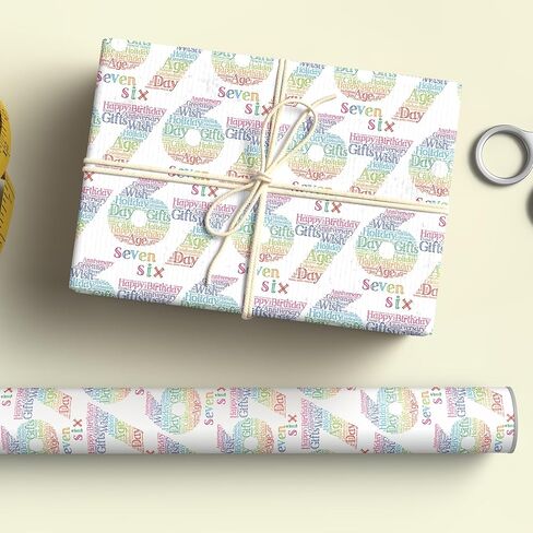 Altarho Funny 67 Birthday Wrapping Paper Roll, SIX SEVEN Design for Women Men Couple Teens Kids Adults, Holiday Party,Total 28.5sq.ft in Saudi Arabia