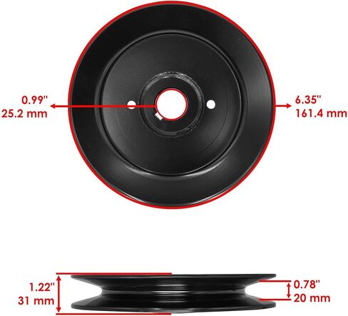 Replacement For Drive Pulley for Bunton, Bobcat, Ryan 630001 630007 630010 2308140 52" Mod-C26C-72532 in Kuwait