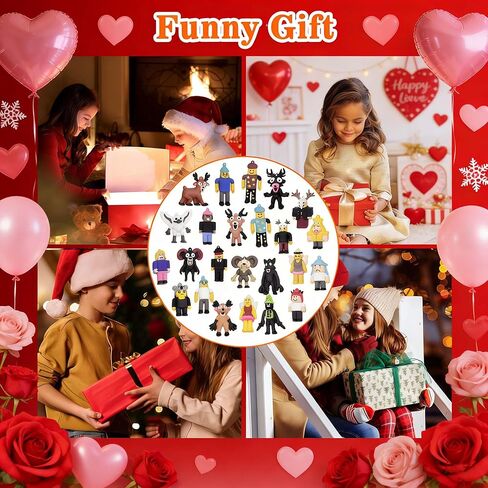 24 قطعة من ألعاب شخصيات العمل 99 ليلة في الغابة، مقاس 1.8-2.7 بوصة، شخصيات بومة وحش الغزلان، ألعاب Brainrot، هدايا عيد الحب للأطفال لتزيين حفلات أعياد الميلاد in Kuwait