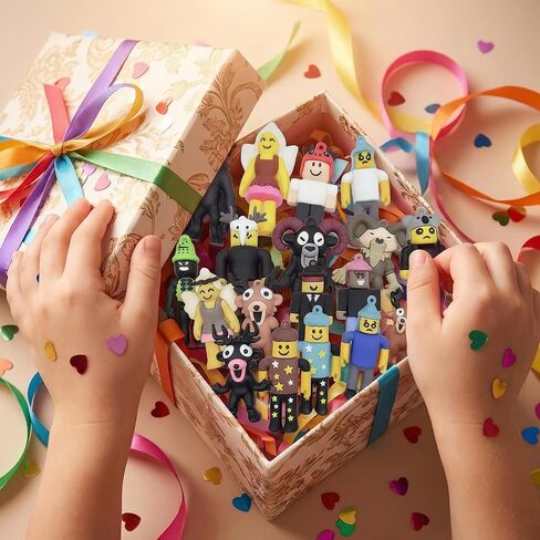 24 قطعة من ألعاب شخصيات العمل 99 ليلة في الغابة، مقاس 1.8-2.7 بوصة، شخصيات بومة وحش الغزلان، ألعاب Brainrot، هدايا عيد الحب للأطفال لتزيين حفلات أعياد الميلاد in Kuwait