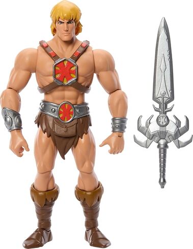 Masters of The Universe Origins Action Figure 200X Cartoon Collection He-Man, 5.5 Inch 1980s Motu TV Hero, Detailed Design & Power Sword Accessory in Saudi Arabia