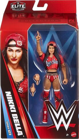 مجموعة شخصيات وإكسسوارات Mattel WWE Elite، السلسلة رقم 123، نيكي بيلا قابلة للجمع مقاس 15.24 سم مع 25 نقطة مفصلية وأيدي قابلة للتبديل in Kuwait