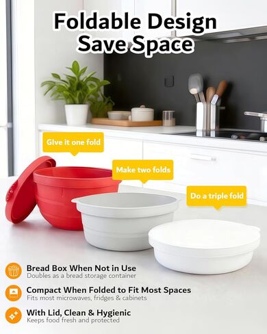 Foldable Silicone Bowl Insert for 5Qt Kitchen Mixer - Collapsible, Non-Stick Liner Mats for Easy Storage, Baking & Mixing, Heat Resistant & Dishwasher Safe in Saudi Arabia
