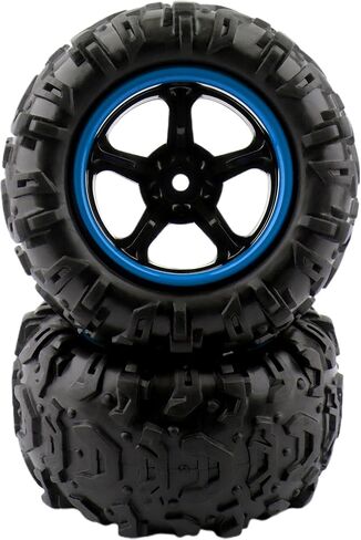 PX9300-21 RC Tires Wheel Set RC Car Accessories Spare Parts for 9300 9301 9304 Trucks 300E 301E 302E 1:18 Scale RC Cars Trucks Vehicle (Blue) in Saudi Arabia