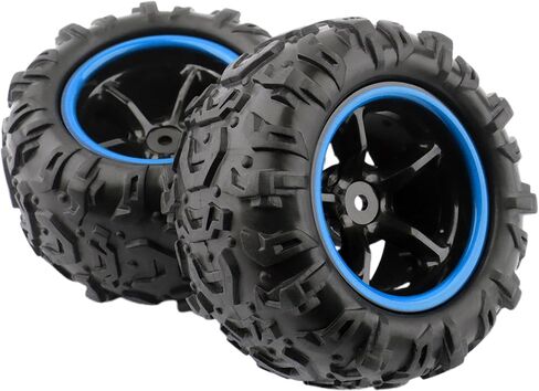 PX9300-21 RC Tires Wheel Set RC Car Accessories Spare Parts for 9300 9301 9304 Trucks 300E 301E 302E 1:18 Scale RC Cars Trucks Vehicle (Blue) in Saudi Arabia