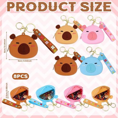 Huquary 8 Set Valentines Capybara Bracelet Making Kit Friendship Bracelet Kit Animal Pendant Squish Letter Beads Cute Capybara Charms Craft DIY Jewelry Gifts Birthday Party Favors for Women Friends in Saudi Arabia