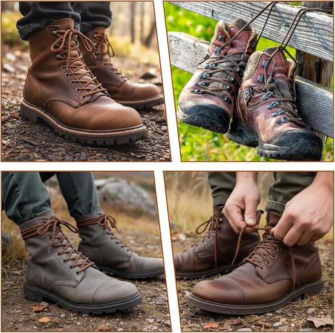 سلك جلدي مضفر، 5.5 ياردة 4 مم حبل جلدي مضفر أصلي دائري بوهو بولو حبال سلسلة حبل مطوية للحرف اليدوية، صناعة المجوهرات، القلادة، الأساور الديكور DIY (بني) in Saudi Arabia