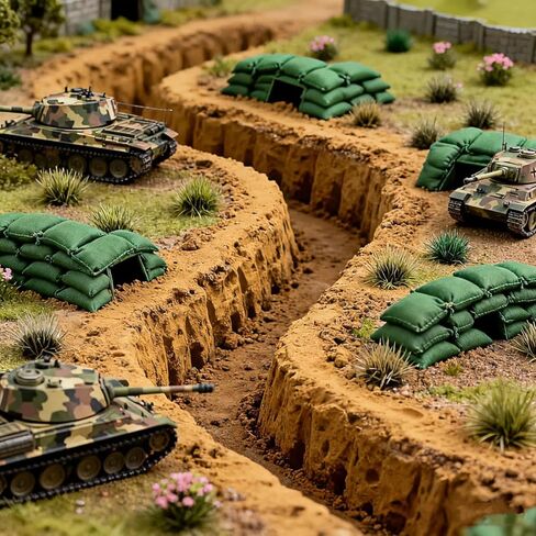 372 Pcs Static Grass Clusters, All Seasons Blend Miniature Grass Tufts for Railway Scenery, Train Layouts, Wargaming Terrain, Diorama Landscape in Saudi Arabia