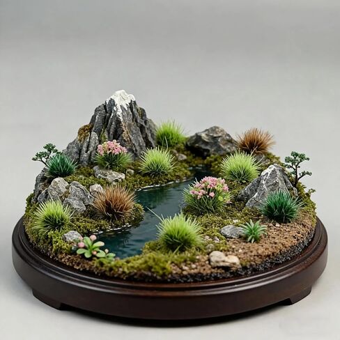 372 Pcs Static Grass Clusters, All Seasons Blend Miniature Grass Tufts for Railway Scenery, Train Layouts, Wargaming Terrain, Diorama Landscape in Saudi Arabia