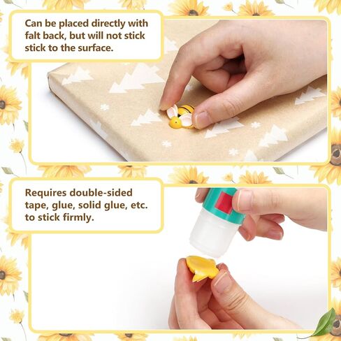 Naler 120PCS Mini Resin Bee Ornament for Embellishments, Tiny Resin Animals for Bee Party Decorations, Dollhouse Accessories, Christmas Halloween Costume Decor, Cupcake Toppers in Saudi Arabia