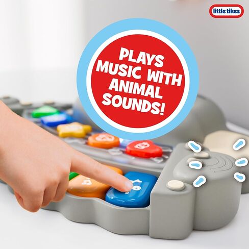 Lollipop - Little Tikes Elephant Musical Keyboard Toy for Toddlers – Baby Piano Toy Lights Up, Plays Music & Animal Sounds – BPA Free, Safety Tested Mini Electric Piano – Musical Toys for Kids in Saudi Arabia