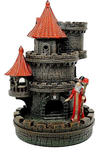 Forged Dice Co. Wizard's Castle Dice Tower - Hand Painted - Fits Dungeons and Dragons Dice - Blue in Kuwait