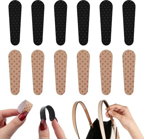 36 Pack Non-Slip Grip Strip Pad, Strip Grip Holder for Handbag, Self Adhesive Strip Grip Holder/Clear Silicone Non-Slip Pad Sticker, Backpack Anti-Falling Self-Adhesive Strap Gummy Fit Leather, Nylon in Saudi Arabia