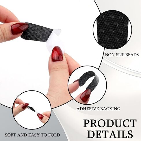 36 Pack Non-Slip Grip Strip Pad, Strip Grip Holder for Handbag, Self Adhesive Strip Grip Holder/Clear Silicone Non-Slip Pad Sticker, Backpack Anti-Falling Self-Adhesive Strap Gummy Fit Leather, Nylon in Saudi Arabia