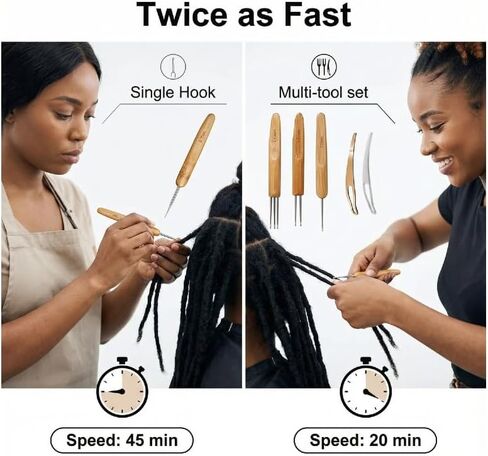 Dreadlock Crochet Hook for Hair, Loc Needle for Dreads, Dreadlocks Crochet Needle, Interlocking Tool for locs, Braid Craft(0.75mm) in Saudi Arabia