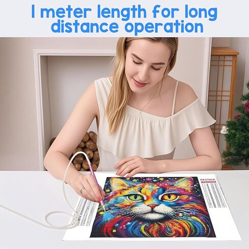 خراطيم سيليكون طويلة ممتدة من aeloer (3 قطع × 1 متر) لقلم الرسم الفني الماسي، مناسبة لمعظم أنواع أقلام الفراغ، ملحقات فنية ماسية بديلة للأنابيب in Kuwait