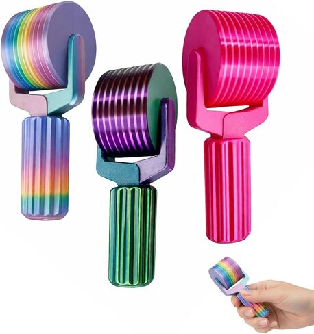 3 قطع أسطوانة فنية ماسية، أداة أسطوانة فنية ماسية، أداة أسطوانة طلاء ماسية، أسطوانة طلاء ماسية لاستكمال القماش الكبير، للمشروعات اليدوية اليدوية، أسطوانة يدوية سهلة الإمساك in Kuwait