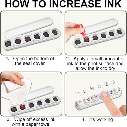 6 قطع من GLOBLELAND 6 أنماط مختلفة من طوابع التحبير الذاتي لتصنيف التعبيرات البلاستيكية مجموعة طوابع صغيرة للتعبير عن الرسم اليومي والحرف الفنية وحفلات أعياد الميلاد وجوائز الكرنفال in Kuwait