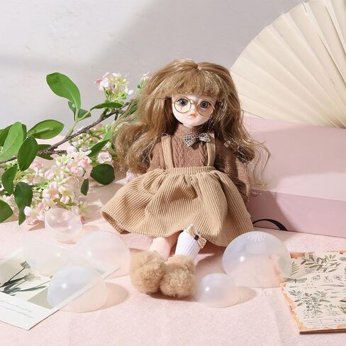 GLOBLELAND 6Pcs 6Sizes Doll Head Silicone Wig Cap BJD Doll Cover Non Slip High Elasticity Silicone Hair Wigs Cover for DIY Doll Making in Saudi Arabia