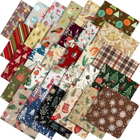 Shimeyao 60 Pcs 10 x 10 Inch Valentine's Day Quilting Fabric Bundle Fat Quarters Heart Printed Squares Fabric Print Red Black Patchwork Supplies for Valentines Day DIY Decorations Sewing Craft in Saudi Arabia
