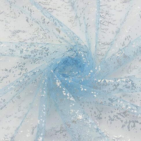 P Pothuiny Glitter Tulle Fabric, Beige Gold Glitter Metallic Foil Sheer Netting Sparkly Fabric for Wedding Dress Tutu Skirt Crafts Gift Packaging Party Backdrop Decor, 1 Yard x 60 Inch in Saudi Arabia