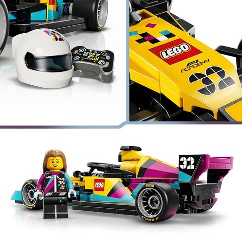 لعبة بناء سيارة سباق أكاديمية سبيد تشامبيونز F1 من ليجو - سيارة سباق تظاهرية مع شخصية أكاديمية F1 مصغرة - لعبة سيارة لعب وعرض للأولاد والبنات، للأعمار من 10 سنوات فما فوق - فكرة هدية لأعياد الميلاد - 77258 in Kuwait